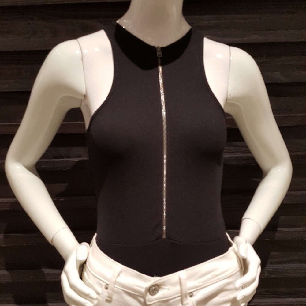 EXPRESS Zip-up Bodysuit